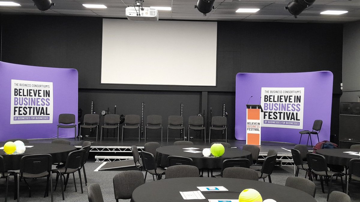 Finishing touches for #believeinbusinessfestival and looking forward to meeting everyone tomorrow #excited