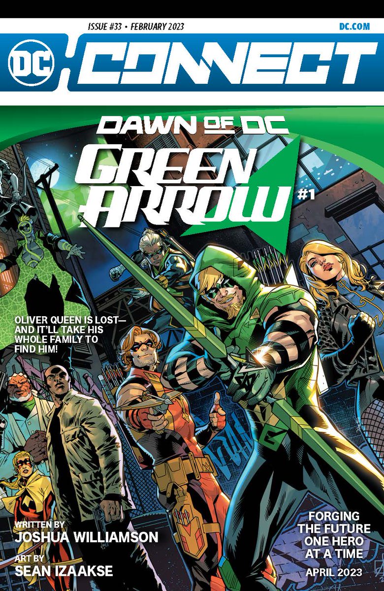 It was pretty awesome to see GREEN ARROW #1 on the cover of the April DC Connect catalog! 

Art by <a href="/SeanIzaakse/">Sean Izaakse</a> &amp; <a href="/rfajardojr/">Romulo Fajardo Jr</a>! 

Pre-order GREEN ARROW #1 with your comic book store ASAP.   It doesn't launch until April, but pre-orders are key for books like this.