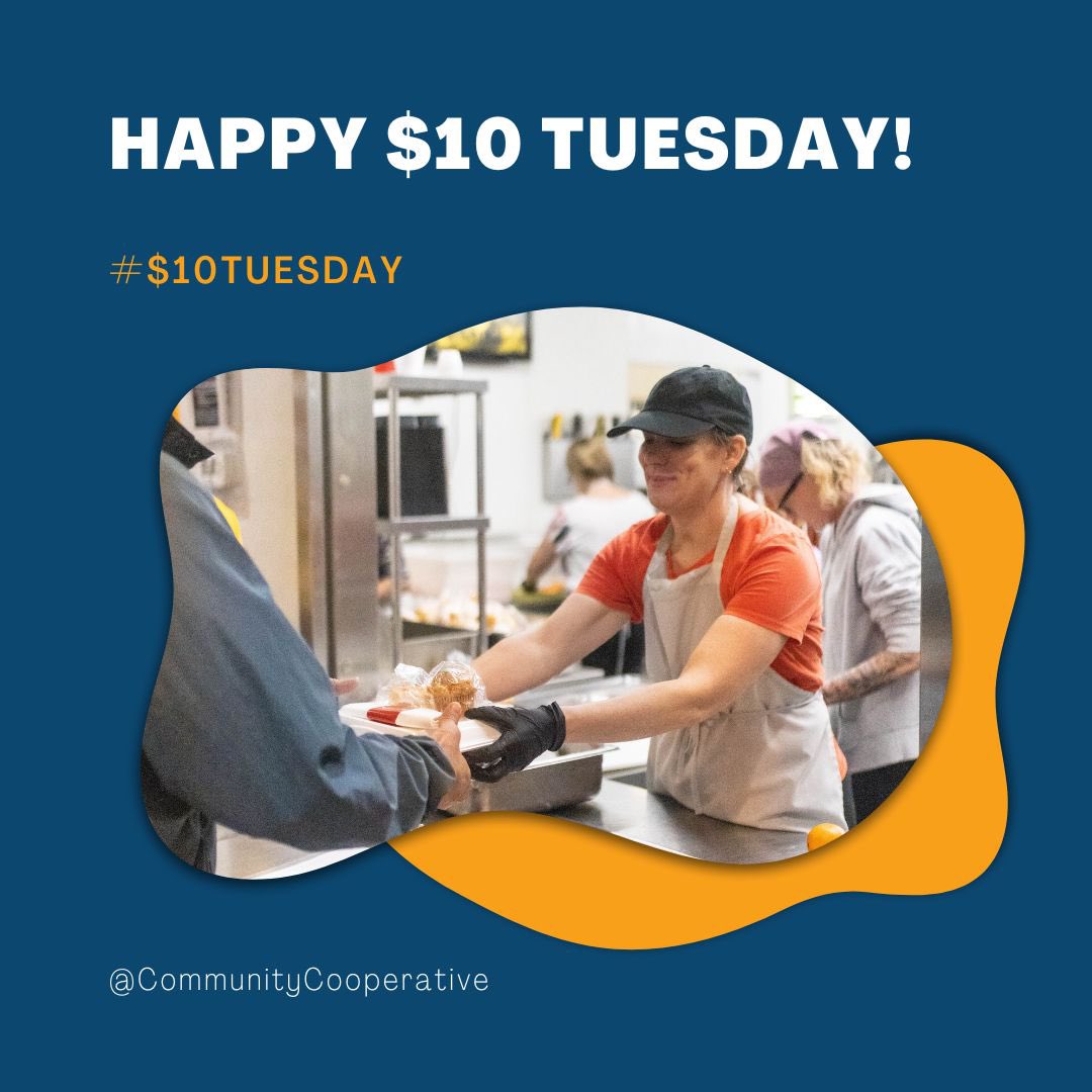 Happy $10 Tuesday! Kick off your week by helping those in need. Just $10 makes a significant difference to our organization and the people we serve. ✨

Visit our website to support or many vital programs today! 🧡

#CommunityCooperative #TenDollarTuesday #SupportToday