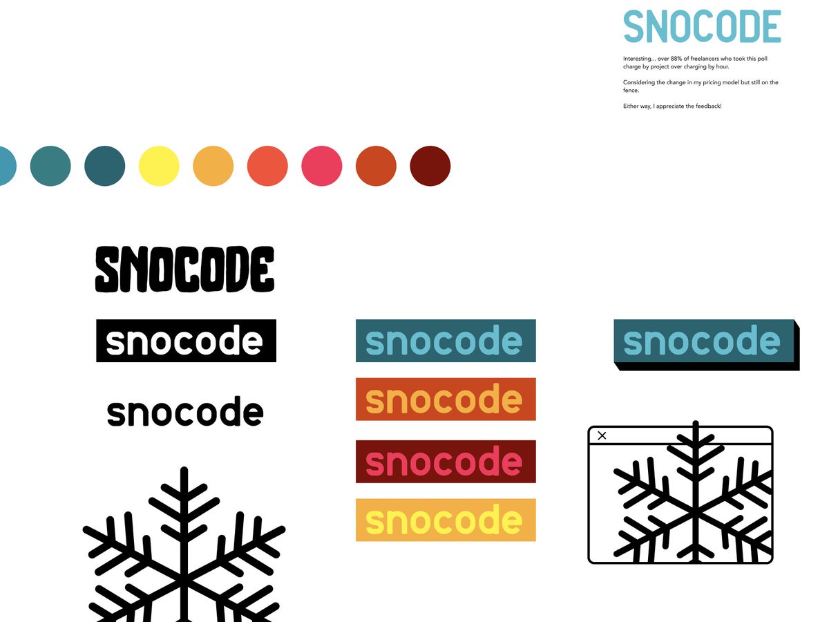emilybeal_'s tweet photo. vibe check: I couldn't stop looking at the thicker marker type face and think Scooby Doo.
The font Roger Sans has a modern / humanistic vibe to it. https://t.co/e1N5rb1oIg
What do we think? Does anyone have any inspo to share? I am stuck in some slush ๐ตโ๐ซโ๏ธ #snocode https://t.co/qFm8ua5vfS