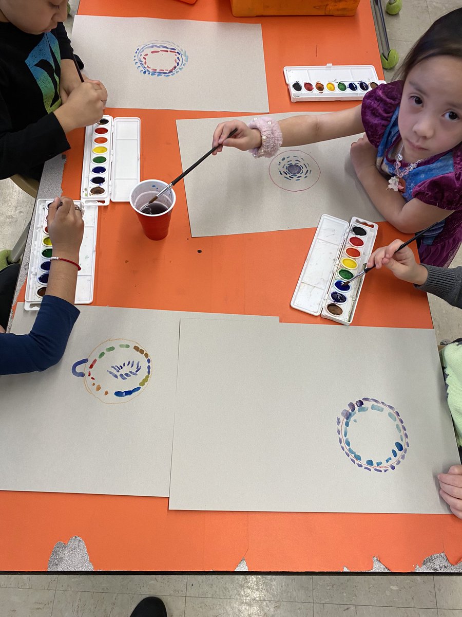 FigliolinoJamie's tweet photo. Today we celebrated #blackhistory by learning about #almathomas We used our #finemotorskills to paint abstract radial art pieces! 🖼️ 🎨 ✊🏿@School20Cougars 💙💛#colorclaremontwithkindness @joanne_shafer Ty #artbyamber3 on #tpt and #letsfindout from @Scholastic https://t.co/kVC1CRnKAU