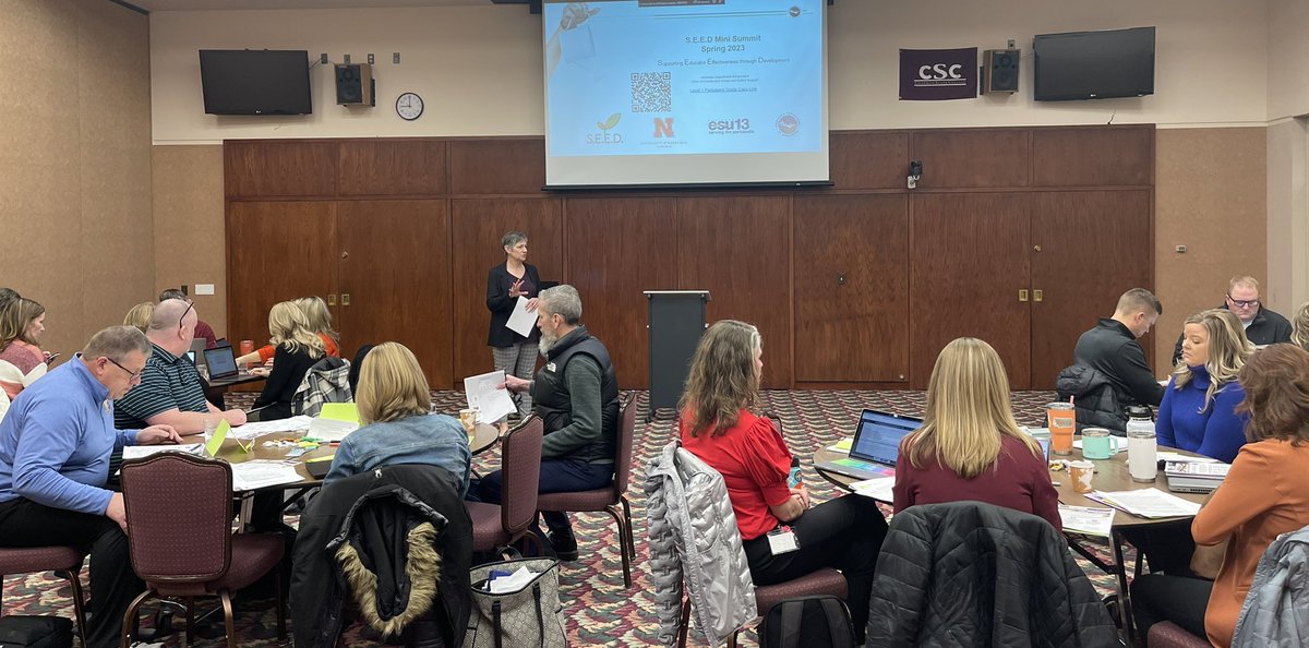 <a href="/kimksnyder/">Dr. Kim Snyder</a> kicks off today's <a href="/Nde_SEED/">NDE_SEED</a> Mini Summit.  Thanks <a href="/chadronstate/">Chadron State College</a> for being a great host! <a href="/NDE_News/">NDE NEWS</a>