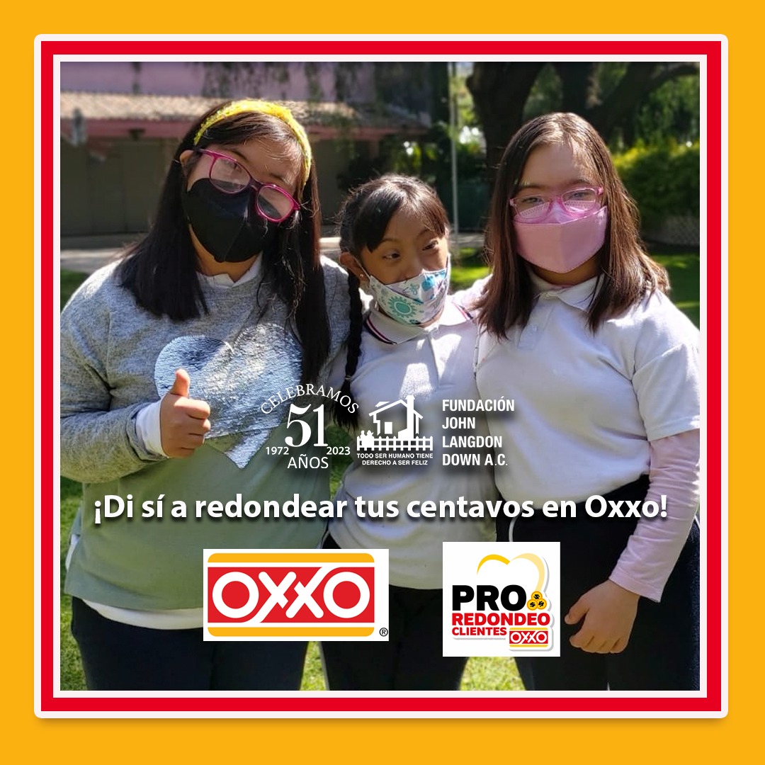 FJLDown's tweet photo. ¡Di sí a redondear tus centavos! y apoya la nutrición de las personas con síndrome de Down.
Durante los meses de febrero, marzo, abril, mayo y junio, estaremos en campaña en las @Tiendas_OXXO de las alcaldías de Coyoacán y Benito Juárez. https://t.co/9reiZv1qrG