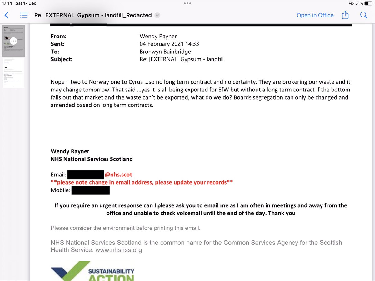 HealthcareEnv's tweet photo. @RangersBear55 @GOVUK @scotgov @SteveBarclay @UKParliament Yes and the waste from our old site that #tradebe collect is being treated in Shotts then shipped to Irvine to be then shipped to Norway and Greece. You wont find that in @theSNP #carbonneutral bullshit. It wasnt allowed in our day and again why is scotland allowing it #corrupt https://t.co/rgtb5hxuxO