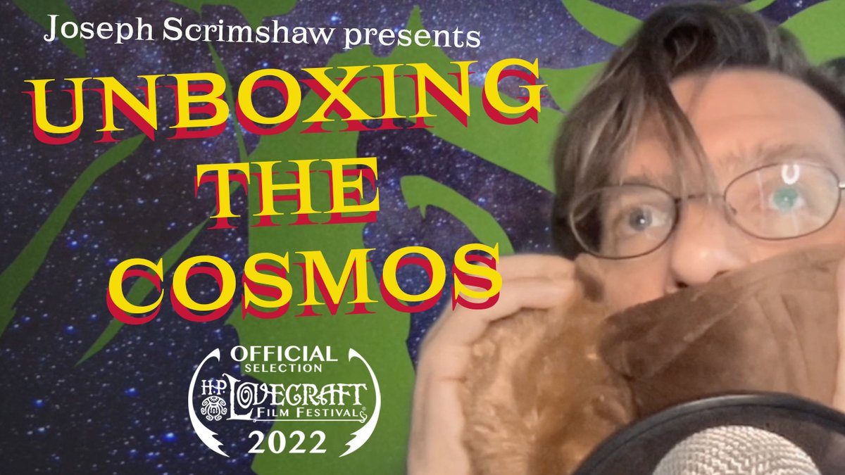 JosephScrimshaw's tweet photo. The horror has been opened! 

My short film, UNBOXING THE COSMOS, is up now on YouTube. It's a tale of a content creator who unboxes more than he can handle. It's dark comedy. It's actual cosmic horror. And all wrestling with our lives on the internet.

https://t.co/WbxffuYdpW https://t.co/EdUl2XGjSw