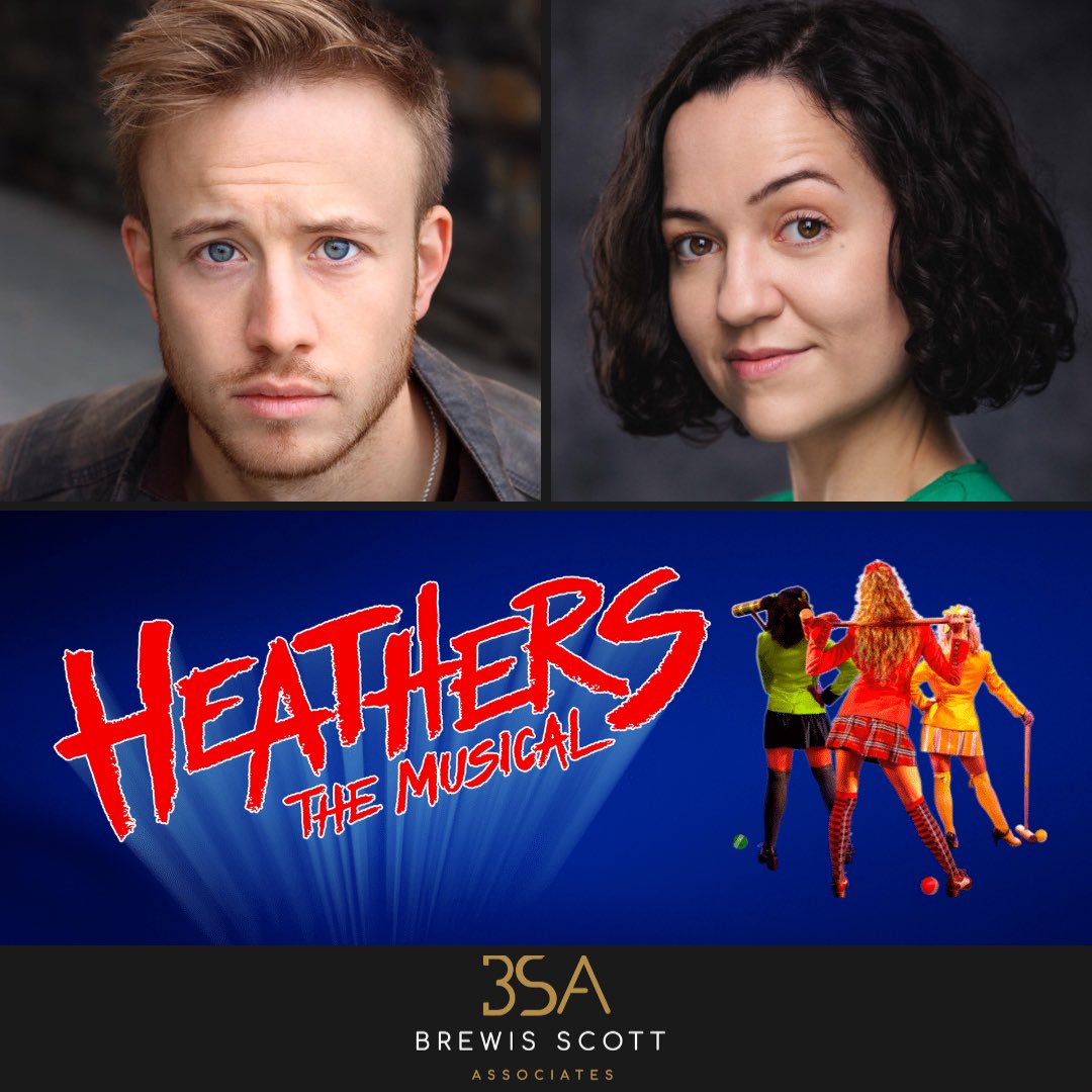 BSATalent's tweet photo. Our wonderful @WillBreckin & @breezerachel8 joins the new West End company of @HeathersMusical!
Will will play Kurt Kelly and Rachel will play Ms Fleming.
Performances begin later this month!
Huge thanks to @PaulTaylorMills and the team at @BKL_Productions
❤️💙💚💛 https://t.co/YXNy39iyDI