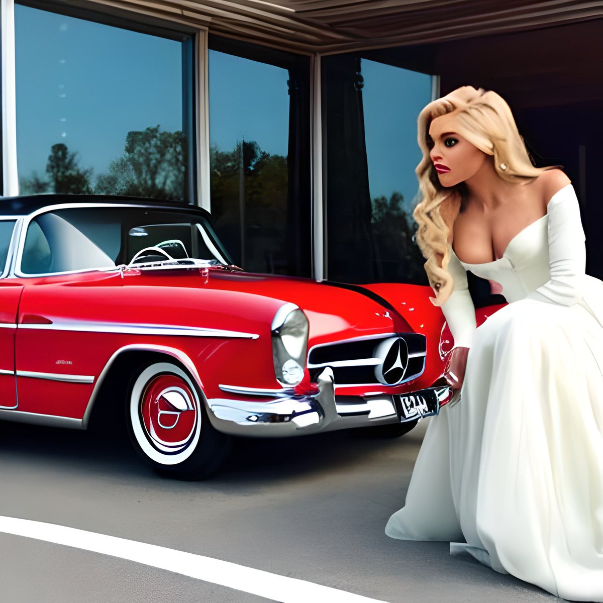 gpugachev63's tweet photo. A big-eared fool, a creeping one who wants to be beautiful, but can't, because she's a fool, looks idiotic, but with big claims. He sits, looks at himself in the mirror and dreams of a prince, in a Mercedes. #NFTs #NFTCommunity #NFTCrazy #NFTCollection https://t.co/Y1DgDh7fXU