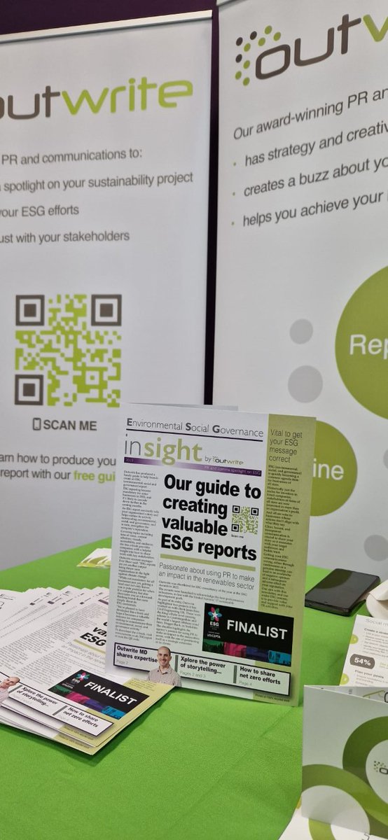 outwritepr's tweet image. No better event to launch our #ESG print newsletter than #NetZeroNorthWales! 🗞💚

It was fantastic to exhibit and learn more about the sustainable initiatives happening here in #NorthWales 🏴󠁧󠁢󠁷󠁬󠁳󠁿