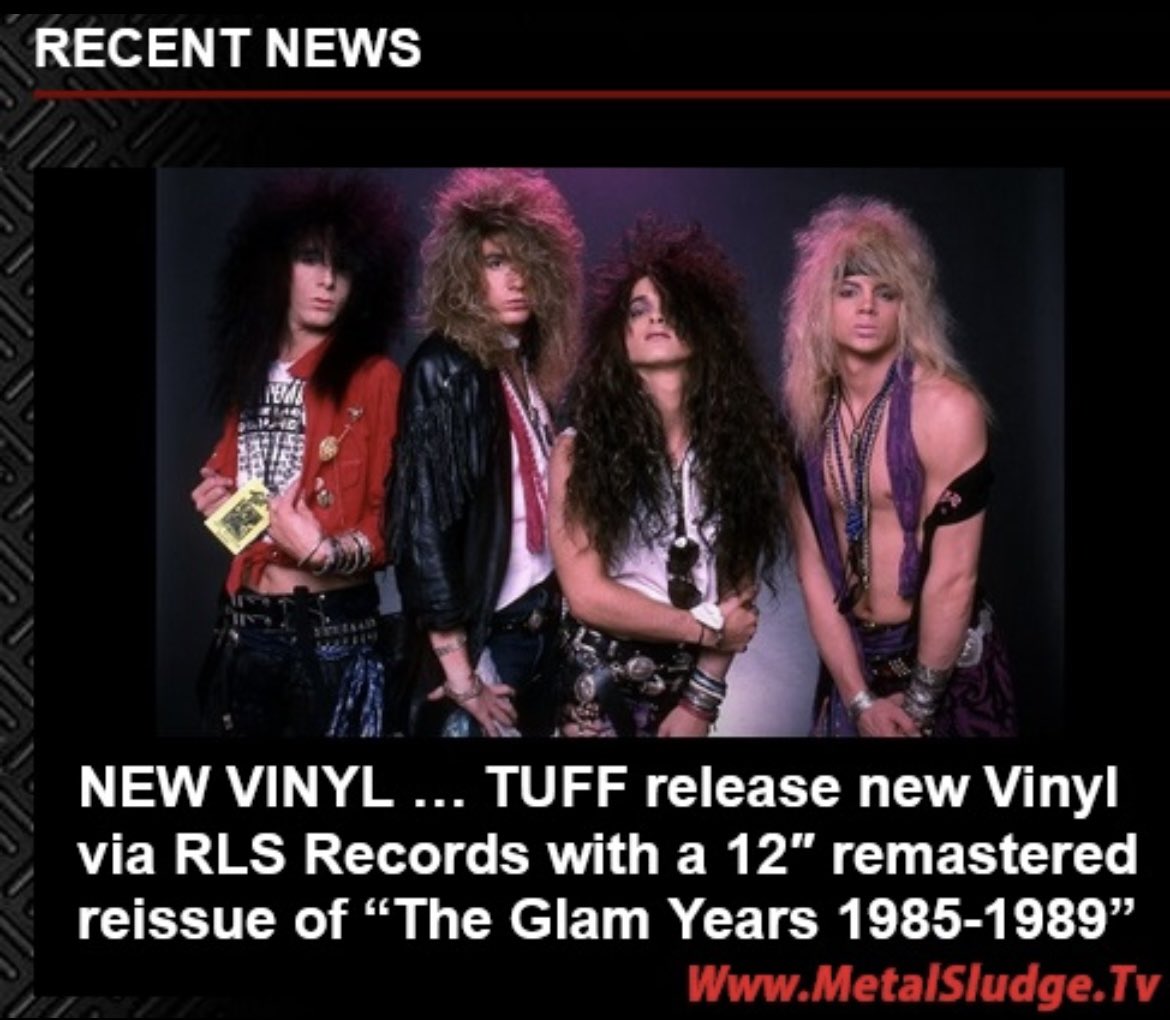 cskkdfgr's tweet photo. Read this News and See the Images at Metal Sludge!
NEW VINYL …
TUFF release new Vinyl via RLS Records with a 12″ remastered reissue of “The Glam Years 1985-1989”
#tuff #newvinyl #theglamyears #vinyl #12inchdisc #stevierachelle #jimgillette
https://t.co/nyWFk5Bd1L https://t.co/1NHjbdkd93