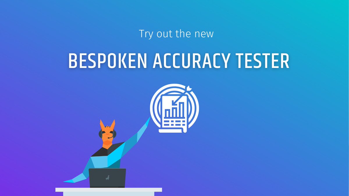 Take your IVR to the next level with #Bespoken's new Accuracy Tester! 🎯 Compare popular ASR providers &amp; optimize for customer satisfaction.🗣️Get ready for flawless interactions!🚀 Try the Accuracy Tester now 👉bit.ly/40Ee2Lm #IVR #ConversationalAI #CustomerExperience
