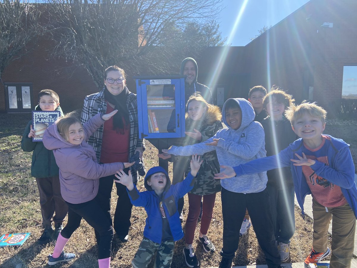 fssdLESMedia's tweet photo. Our Free Little Library is up and running! The grant that allowed us to add this to our campus came from Thrivent Action Grant and was applied for by Beth Smith, grandmother to Liberty students Raleigh and Edison. Thank you!! Take a Book. Share a Book. 🦁❤️📚 https://t.co/cWqaHbOpP0
