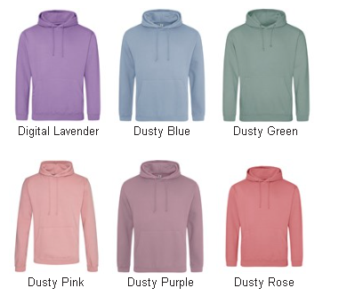 HandKEmbroidery's tweet photo. Spring is slowly making its way in, but its still going to be chilly. Why not get one of these pastel coloured hoodies? perfect for them spring days ahead 🌷 https://t.co/vsyruvr4pc