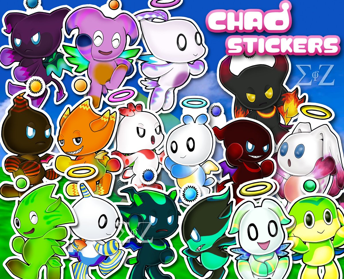 Who doesn't love chao? Get your fave as a sticker on my Etsy!: etsy.com/listing/139796… #sonic #sonicadenture #sonicadventure2battle #sa2b #sonicthehedgehog #chao #sumofzed