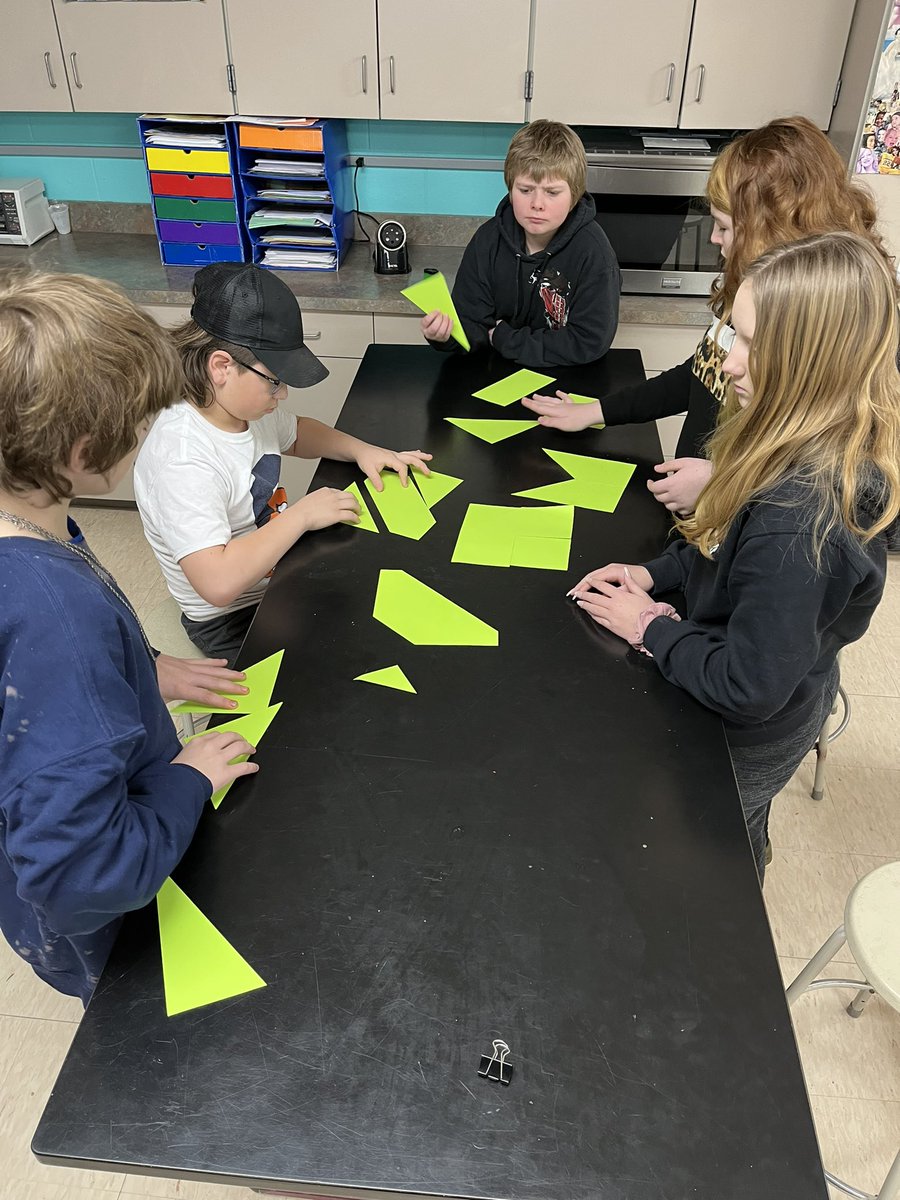 KellyVolz2's tweet photo. 6th Graders learned about Defense Mechanisms this week. Positive responses to pressure situations lead to more self-respect. This Frustration Squares activity helped students work together in a pressure situation to reach a positive outcome! #mycrcs https://t.co/7mGhAEmY3j