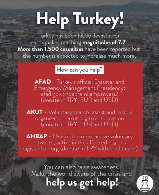 BabymonsterTR7's tweet photo. #BABYMONSTER STAN! WE NEED YOUR HELP! HOW TO HELP TURKEY? 
You can donate to our country using the links below. Remember that 1$ and 1€ are equal to 20₺, so even the smallest donation you make will help us a lot. You can spread this tweet to reach people who can donate. https://t.co/wu1SU2zyk9