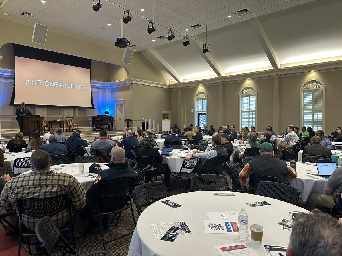 MayorJohnson85's tweet photo. This morning I attended the #STRONGAUGUSTA training. We need to be prepared to handle a crisis event and days of education and training are important and give us a framework to lessen the impact and improve the outcomes of active shooter events. https://t.co/X8hlmUgUS3