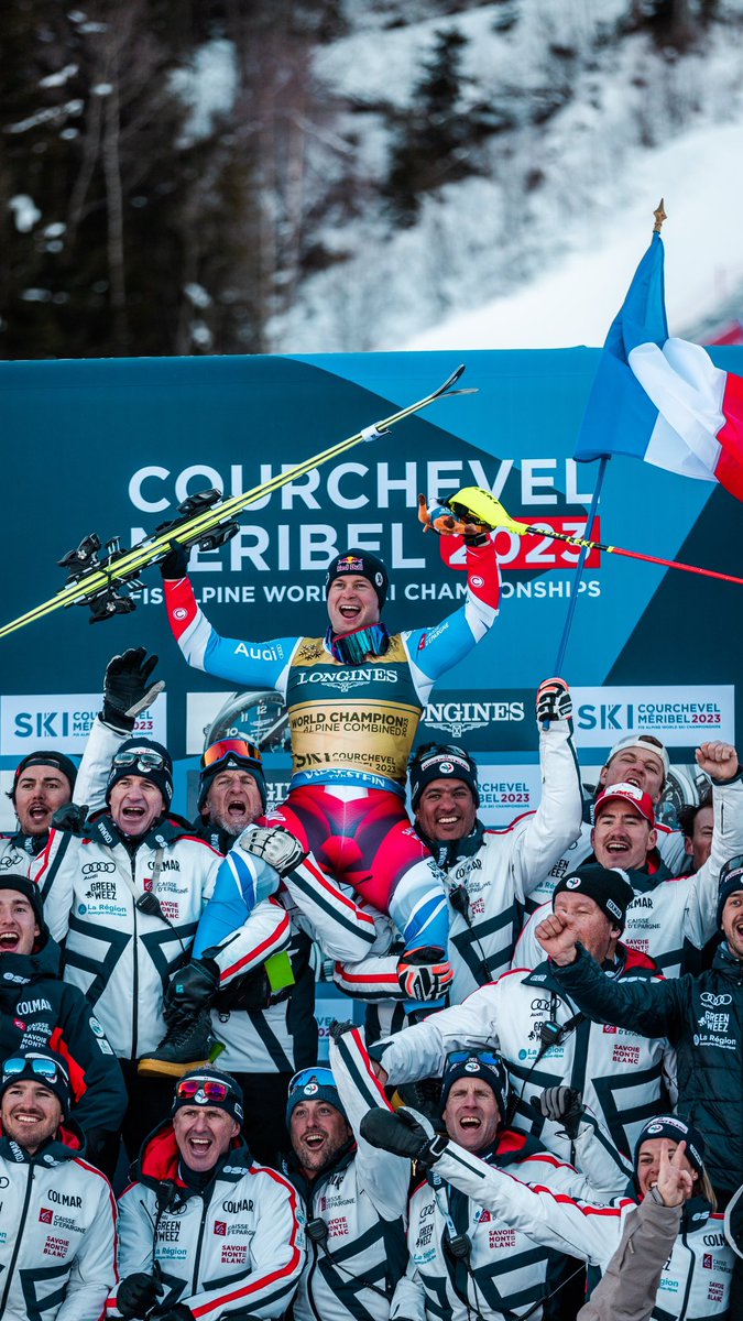 CHAMPION DU MOOOONDE 🥇🏆🤩 @AlexPinturault remporte le combiné de ski alpin sur ses terres ! 🔥