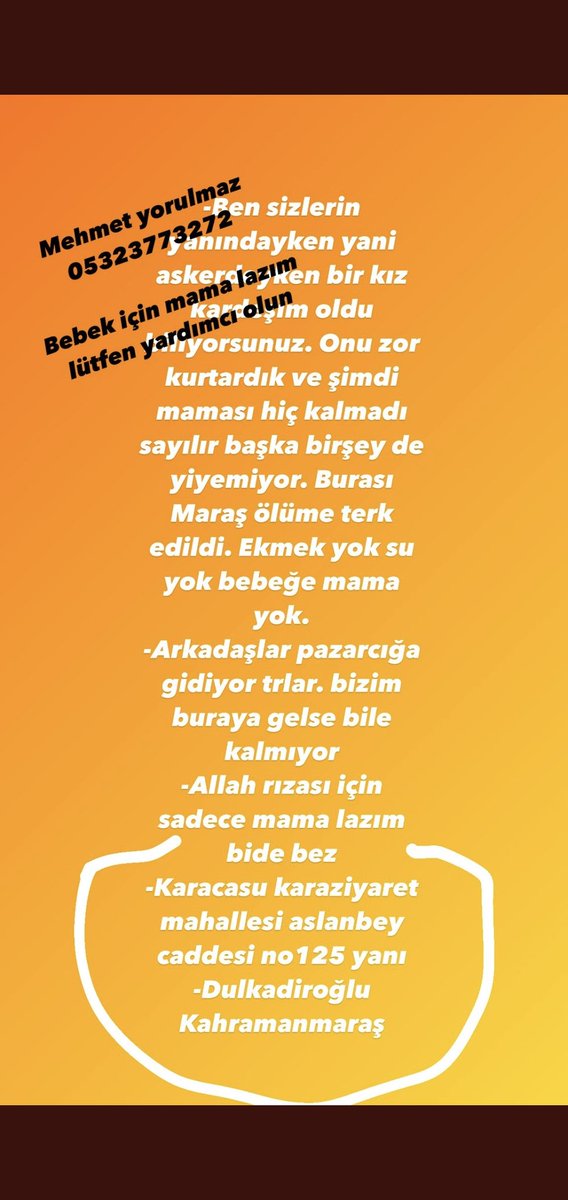 alperbah's tweet photo. Bebeğe mama lazım acil 👇👇👇 https://t.co/2qsiVoYygu
