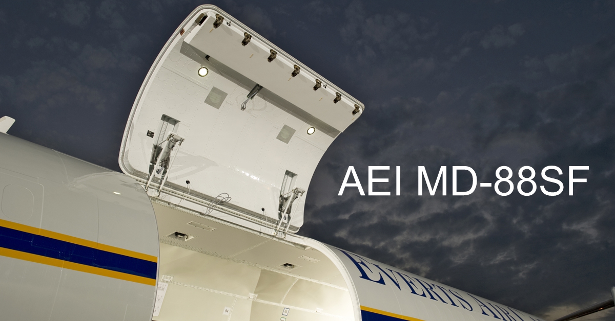 AEI_Conversions's tweet photo. AEI is pleased to announce the company has received an order from Everts Air Cargo for an additional MD-88SF freighter conversion. Learn more at https://t.co/9Sz7njVZE6 https://t.co/pyUbyyOJIf