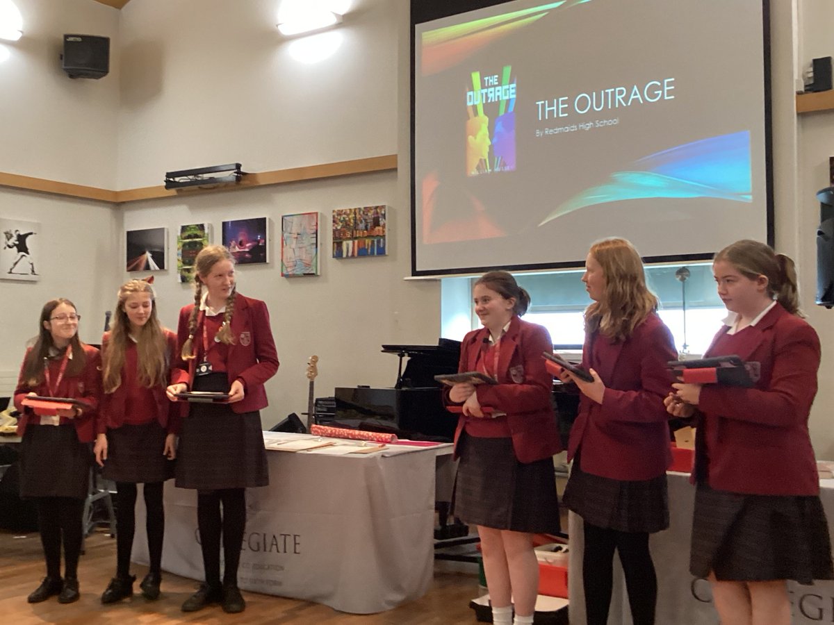 CollegiateLibs's tweet photo. What an amazing afternoon! Thank you so much to the students &amp; Librarians who made the @BristolTeenBook Award so much fun. Excellent discussions, brilliant presentations, alternative cover artwork &amp; thoughtful redacted poetry with @thesadghostclub receiving the most votes! https://t.co/TJHuB5AeE8