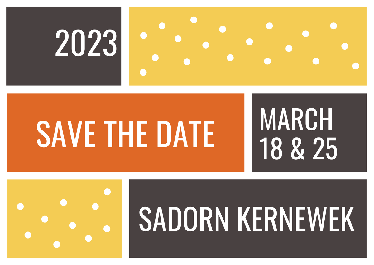 Na wrewgh ankevi! Don't forget!
Programme and Tickets available very soon