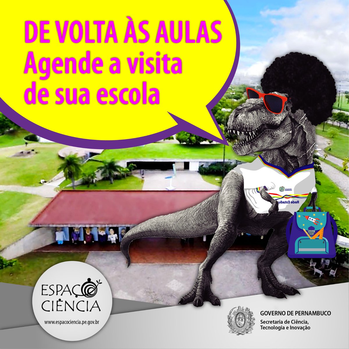 Com a retomada do ano letivo, professores e gestores já podem agendar a visita de sua turma ou escola ao Espaço Ciência ou Observatório da Sé. Saiba como: espacociencia.pe.gov.br/?p=20790