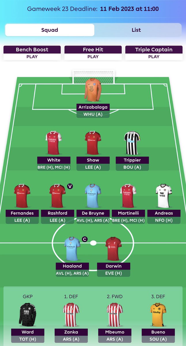 siliconetoupee's tweet photo. @fpl_tactician I was thinking of doing Mbeumo/Martinelli for Nketiah/Odegaard this week but have seen you mention that it’s too late to buy Nketiah now. Would you completely avoid him here? https://t.co/rprfbDmvZf