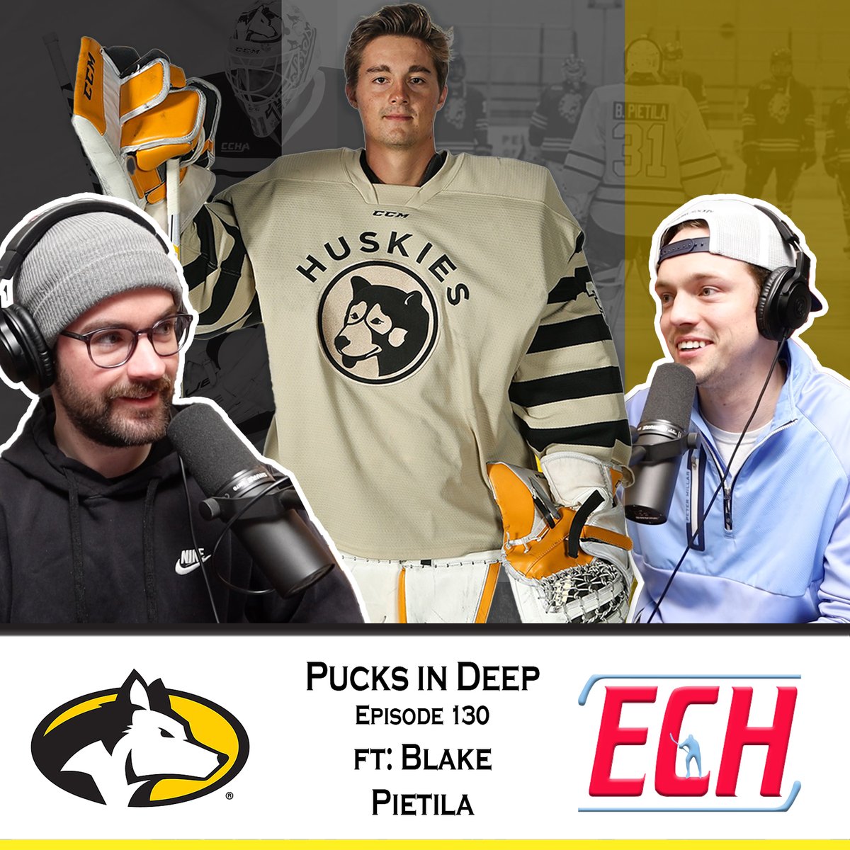 🚨New Podcast🚨 Ep. 130 of Pucks in Deep ft: <a href="/blake_pietila/">Blake Pietila</a> of <a href="/mtuhky/">Michigan Tech Hockey</a> 

Discussed:
- Latest in <a href="/collegehockey/">College Hockey Inc.</a>
- Hockey School
- NCAA Tourney
- <a href="/mitchsmisfits/">Mitch's Misfits</a> 
- Goalie Life
- <a href="/CCHAHockey/">CCHA</a> 
- Much More!
Subscribe🔽

Apple: podcasts.apple.com/us/podcast/epi…

Spotify: open.spotify.com/episode/6mOUyi…
