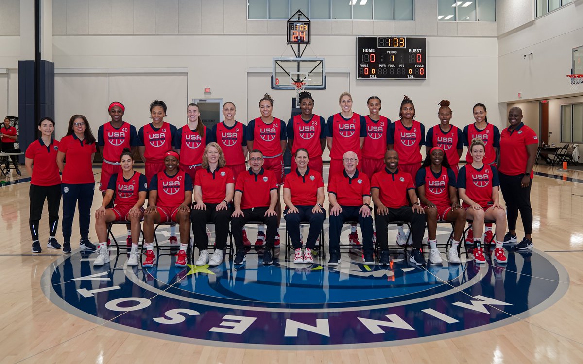 usabasketball's tweet photo. 📸 The February 2023 🇺🇸 #USABWNT campers https://t.co/tm4zJ4lb77