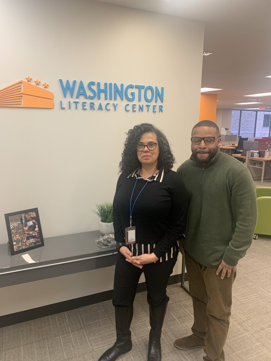 Program Director <a href="/TierreWright/">Tierre Wright</a> Had a great meeting today with Evita
Senior Director of Education, Strategy and Implementation
<a href="/WASHLIT/">Washington Literacy Center</a> 

Discussing community work &amp; <a href="/getgoskills/">GoSkills</a> 

#buildinglives #AlwaysBeLearning