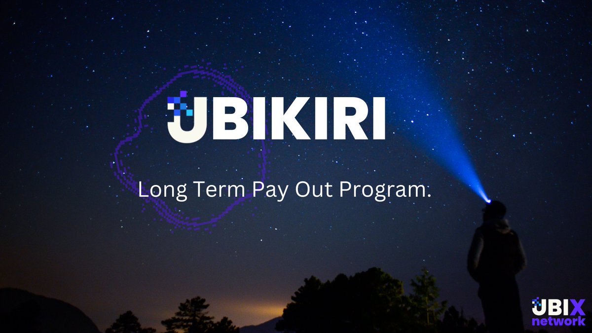 UBIX_Network's tweet photo. Good day UBX Gang!🤝

We have a short video outlining the UBIKIRI long term pay out program, and how it works.🙏

Please have a look, as we have a % decrease scheduled for this month, so its best to get up to speed with what's happening!👍

#UBX

📺👇

https://t.co/eg1lUd6x4R https://t.co/rixAnQqNyO