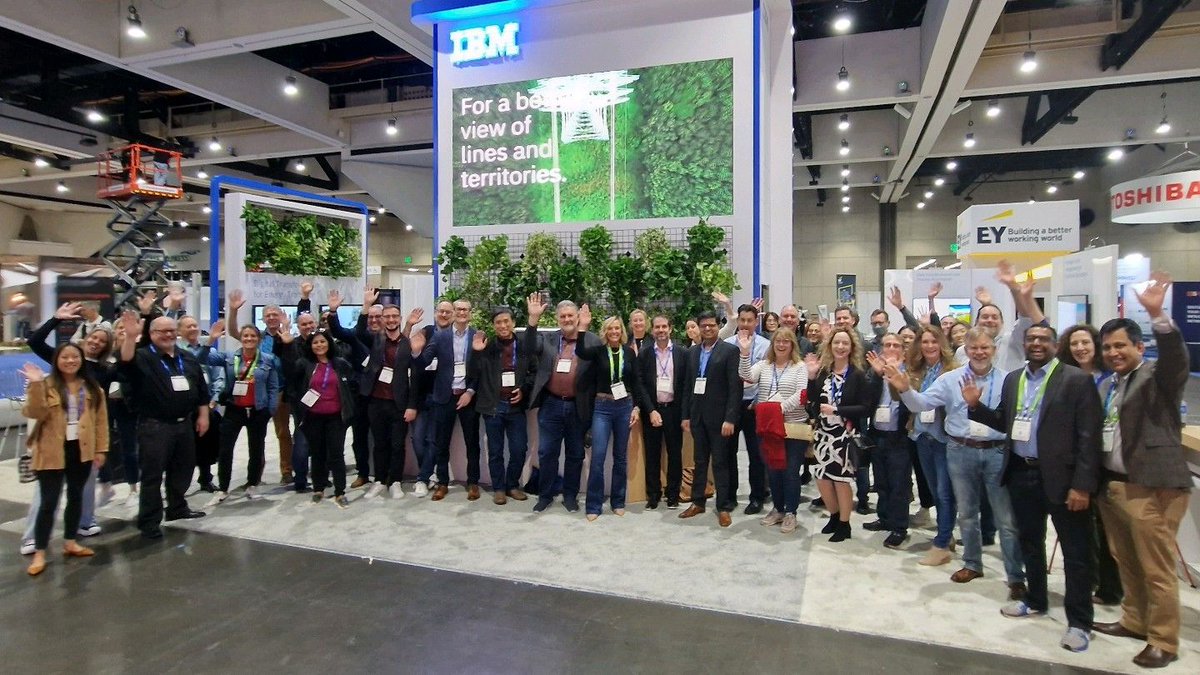 IBMwatsonx's tweet image. The IBM energy team is here for #DISTRIBUTECH23! 🦾 

Booth 4827: Demo cutting-edge solutions in #ESG reporting, #climate risk management, intelligent asset management and proactive threat management!

Photo: Casey Werth, @Kevin_ODonovan
----
#IBM #AI #sustainability