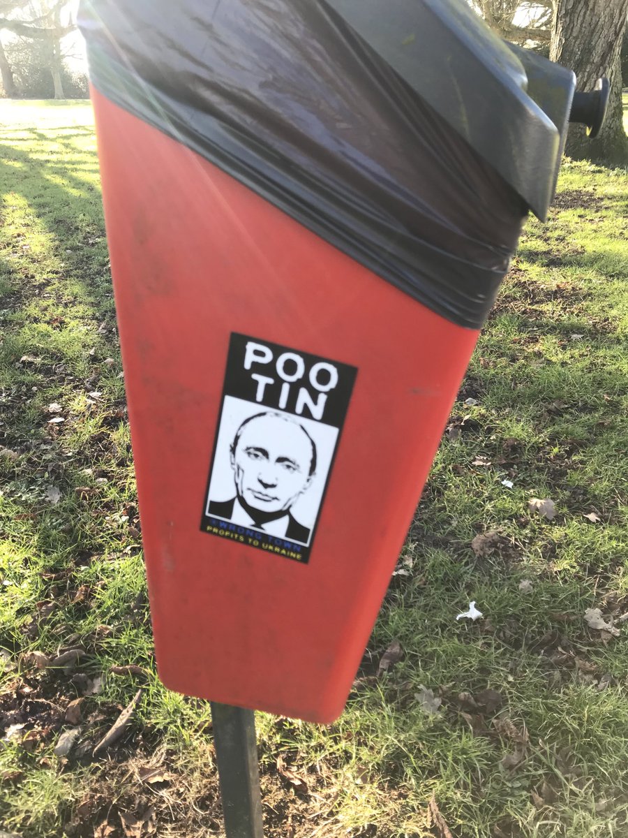 CharBar_tweets's tweet photo. Was #Putin a dog in a former life? I saw this tweet awhile back and yesterday I saw this sticker. 😭😂 https://t.co/s4OBF2kx4M