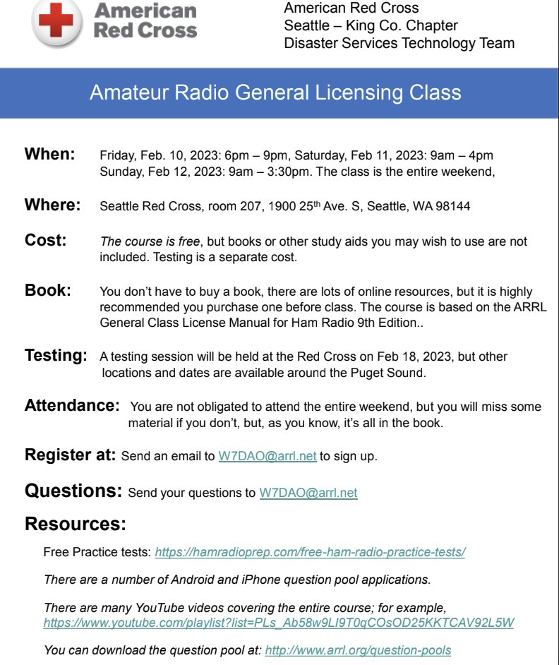 RadioCascadia's tweet photo. FYI. Got your ham radio license yet? https://t.co/doKRbBNoWd