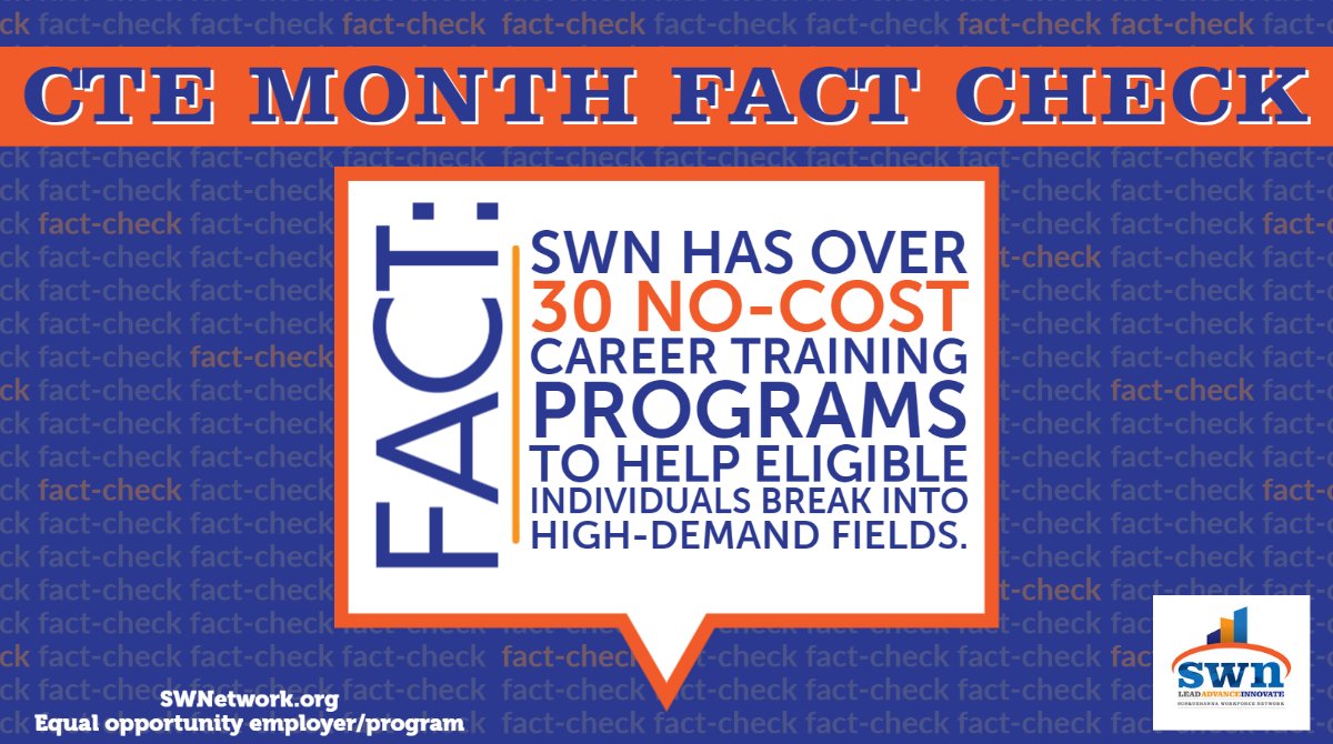 SWNJobsMD's tweet photo. #CTE provides students with the skills they need to pursue their chosen careers. SWN offers #CTETraining w #NoCost enrollment to those who qualify — get in touch with a WFC to learn more. #SWN #CareerTraining #HarfordCounty #CecilCounty #ShareThisPost #CTEMonth #CareersThatMatter https://t.co/bjnsAGuI7F