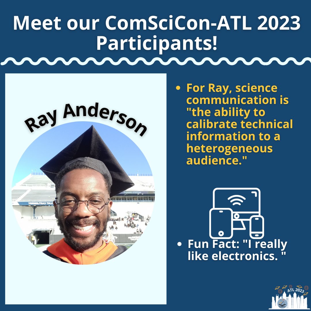 ComSciConATL's tweet photo. Hello to Ray, KB, &amp; Daamini! We have officially introduced all of our #comscicon-ATL 2023 participants 👏🏾 see everyone soon! 👀🧫🧬🔬#conference #scicomm #scicommunity #scicommer https://t.co/vXBJtVyddN