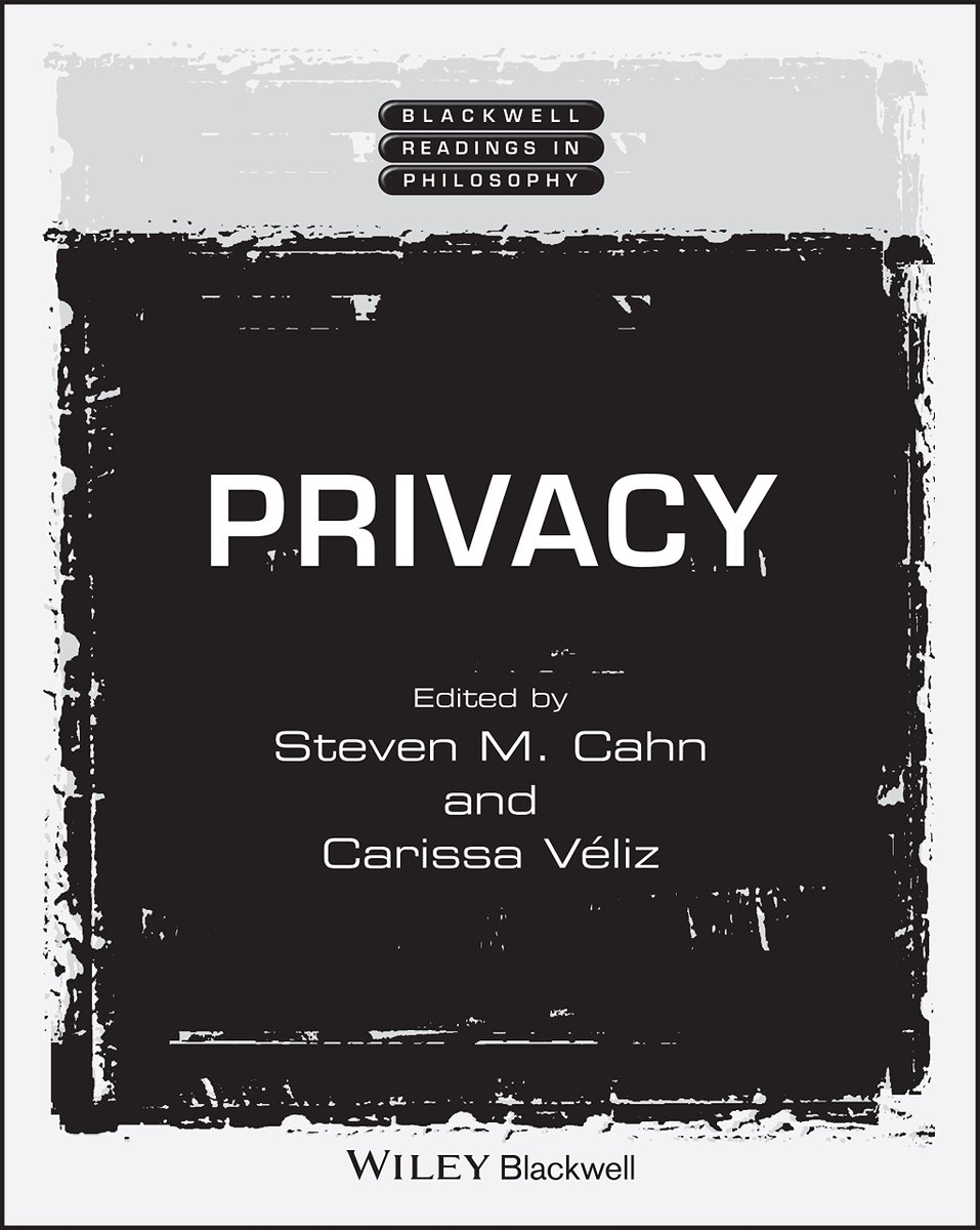 #Privacy scholars and #philosophers: today is publication day for this #book I co-edited with Prof Steven Cahn on the #philosophy of #privacy! <a href="/PhilosophersEye/">Wiley Philosophy</a> 
A 🧵👇
wiley.com/en-jp/Privacy-…