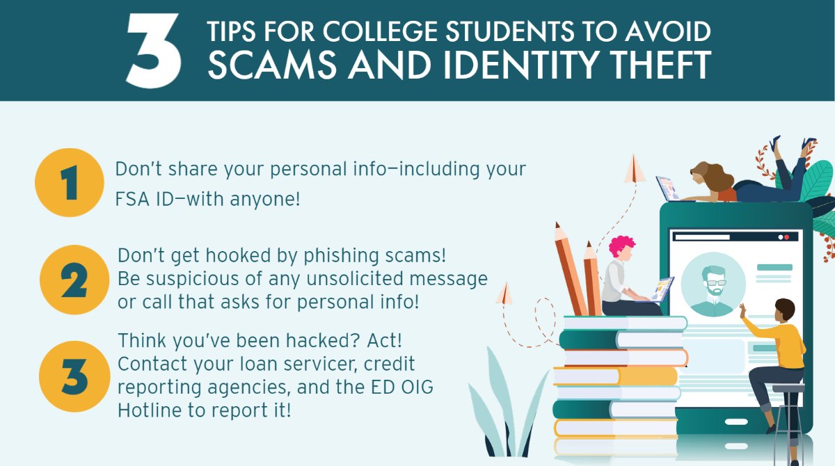 Help your friends with student loans keep their info safe! Retweet this #OIG post to spread the word about protecting your personal data from scammers!