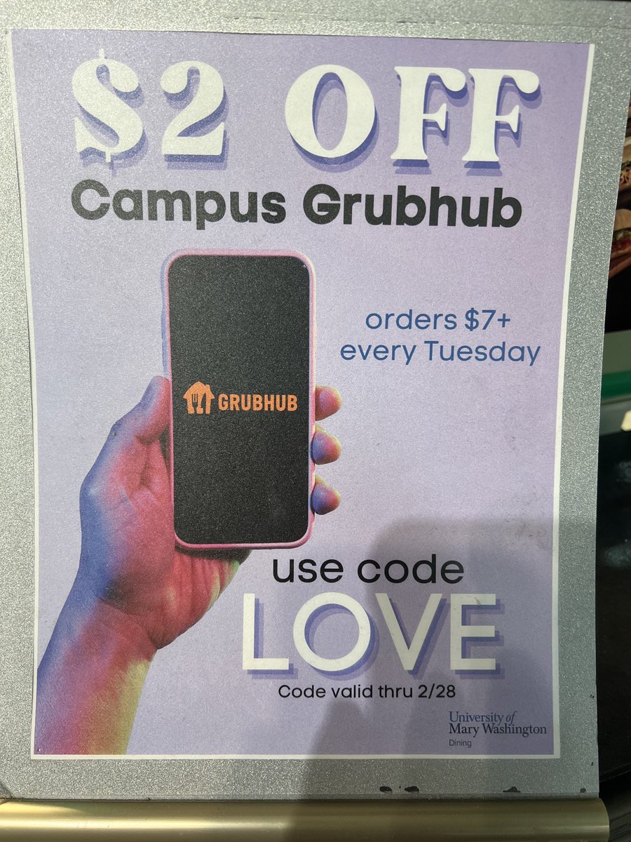 UMW_Vocelli's tweet image. The New $2 off code is LOVE. Order $7 I. Food and get $2 off!!   #code #codelove
