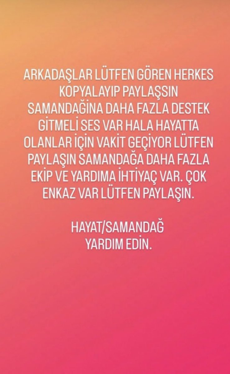 bademciseli's tweet photo. @haluklevent #SamandağYardımBekliyor https://t.co/S3ReNlce8j