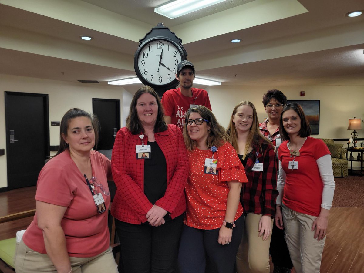 February is Heart Health Month and here at St. Elizabeth, we showed our support by wearing red! #TrilogyLiving #HeartHealthyMonth