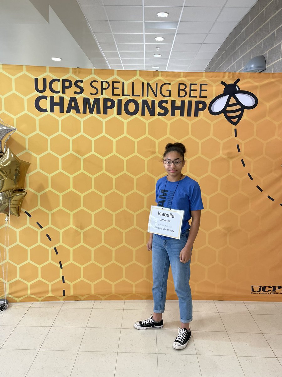 WingateESNC's tweet photo. Screaming Good luck to Isabella Jimenez as she competes in the UCPS Spelling Bee today! We believe in you Isabella! Rock that spelling bee! ๐๐ป๐๐ #WESagtech @UCPSNC @AGHoulihan @Renee_McKinnon1 https://t.co/cUh9KZEEyr