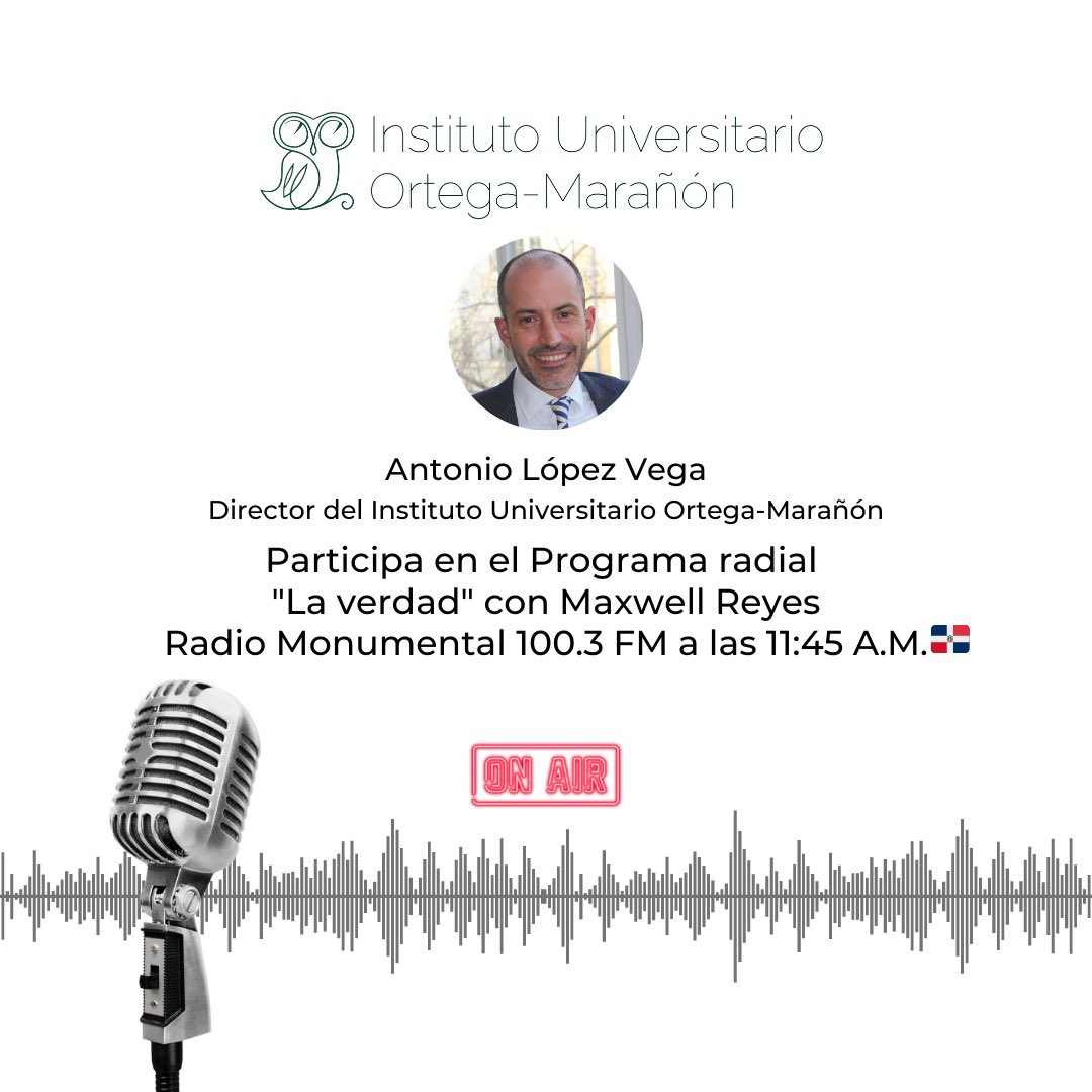 fortegamaranon's tweet photo. Da un salto en tu carrera profesional y estudia en el Instituto Universitario Ortega-Marañón. Apúntate a las #becas #Internacionales @MESCYTRD 🇩🇴
Nuestro director, @antoniolvega, te da la información en el programa “La verdad” con @maxwellreyes1
📻👉🏼 https://t.co/HGfcSWZD8R https://t.co/bZooKutUGF