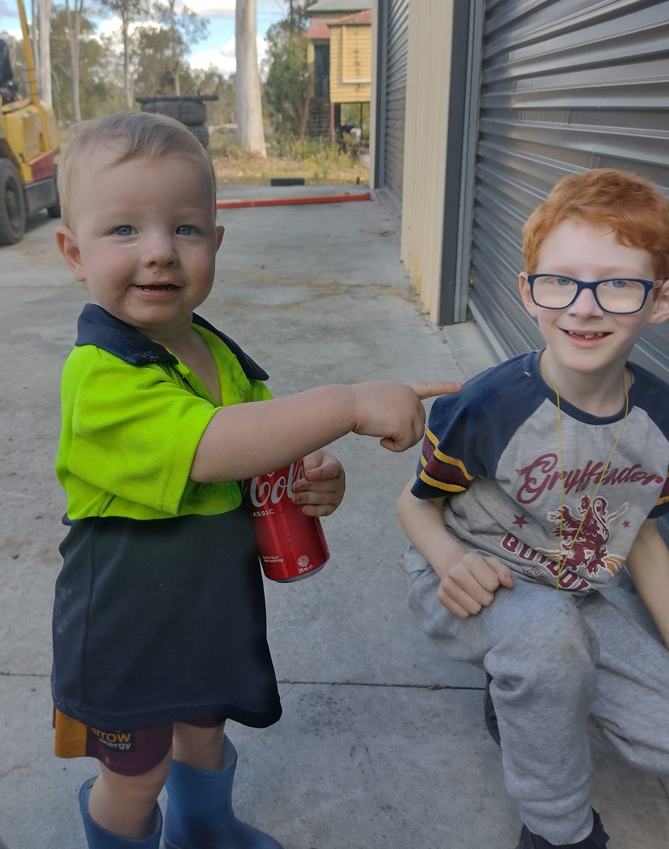 AussieActivist's tweet photo. my baby boys... My youngest son Mr7 &amp; my first adorable grandchild Mr2 (1st Son to my eldest son Mr22). I found heaven in those eyes... he is every inch of his father at that age and gosh he has me #Smitten #NannaWords #ToInfinityAndBeyond #MumLife #MyHeart #MySoul https://t.co/zhUskRwFRN