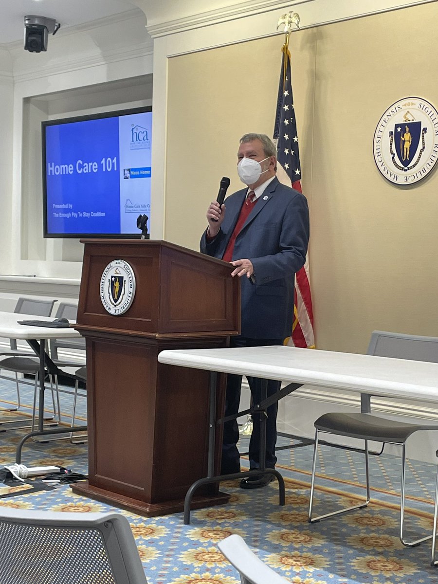 mystic_elder's tweet photo. Thank you Rep @CarmineLGentile for hosting the Home Care 101 briefing today at the State House and for filing legislation to support the #homecareworkforce @thinkhomecare @HCACouncil https://t.co/IVUPn0hASs