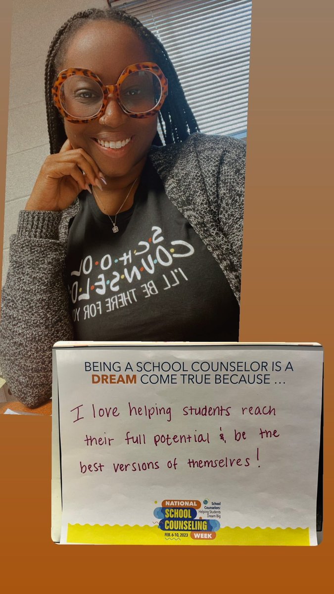 Day 2 of #NSCW2023 Being a school counselor is a dream come true because.. #TuckahoeRocks #APS #SchoolCounselingWeek @TuckahoeSchool