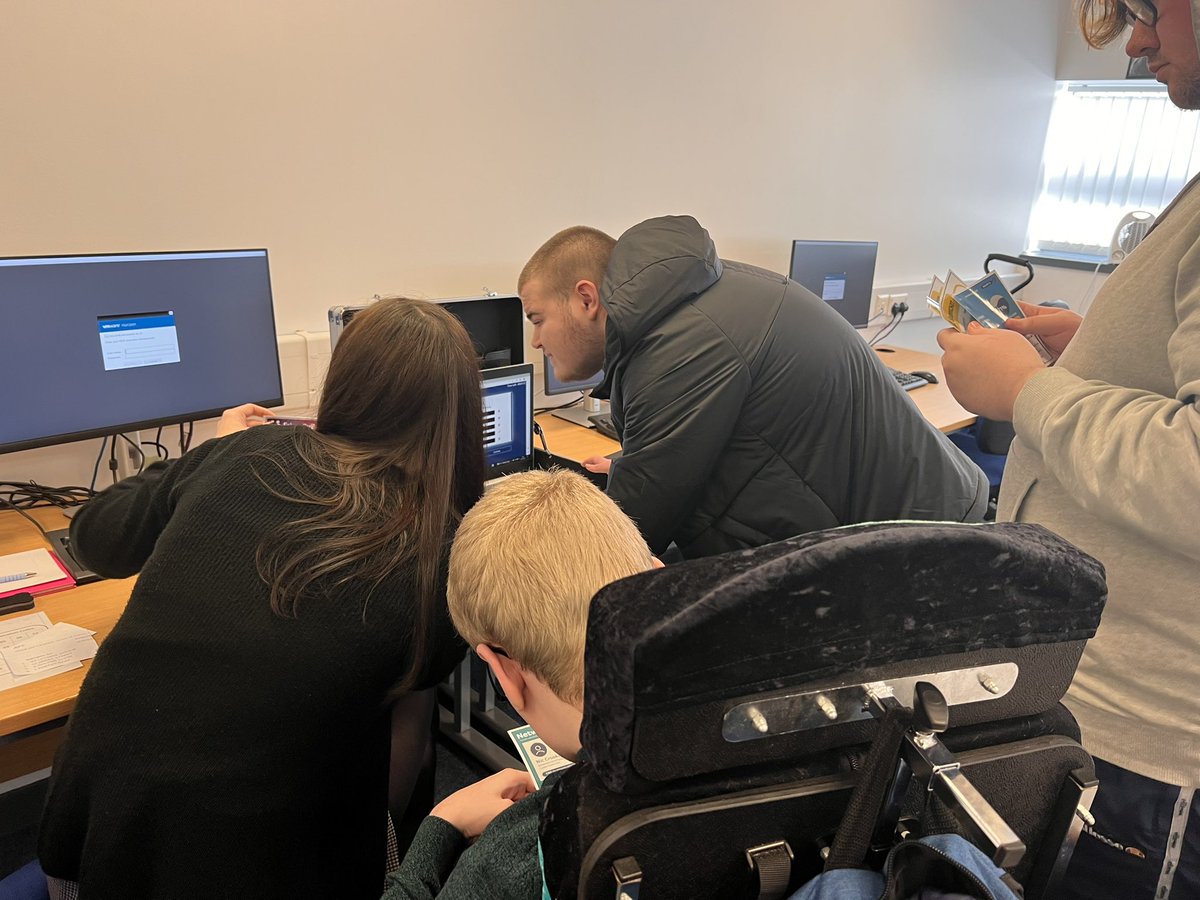 DurhamCyber's tweet photo. Today on #SaferInternetDay we have been in New College Durham, delivering #cybersecurity and #CyberSafety advice.
Students competed to finish the #CyberEscapeRoom in the fastest time whilst using cyber knowledge they had received from the team
#2FA #BackUpData #InstallUpdates https://t.co/8wLEqu9LGH