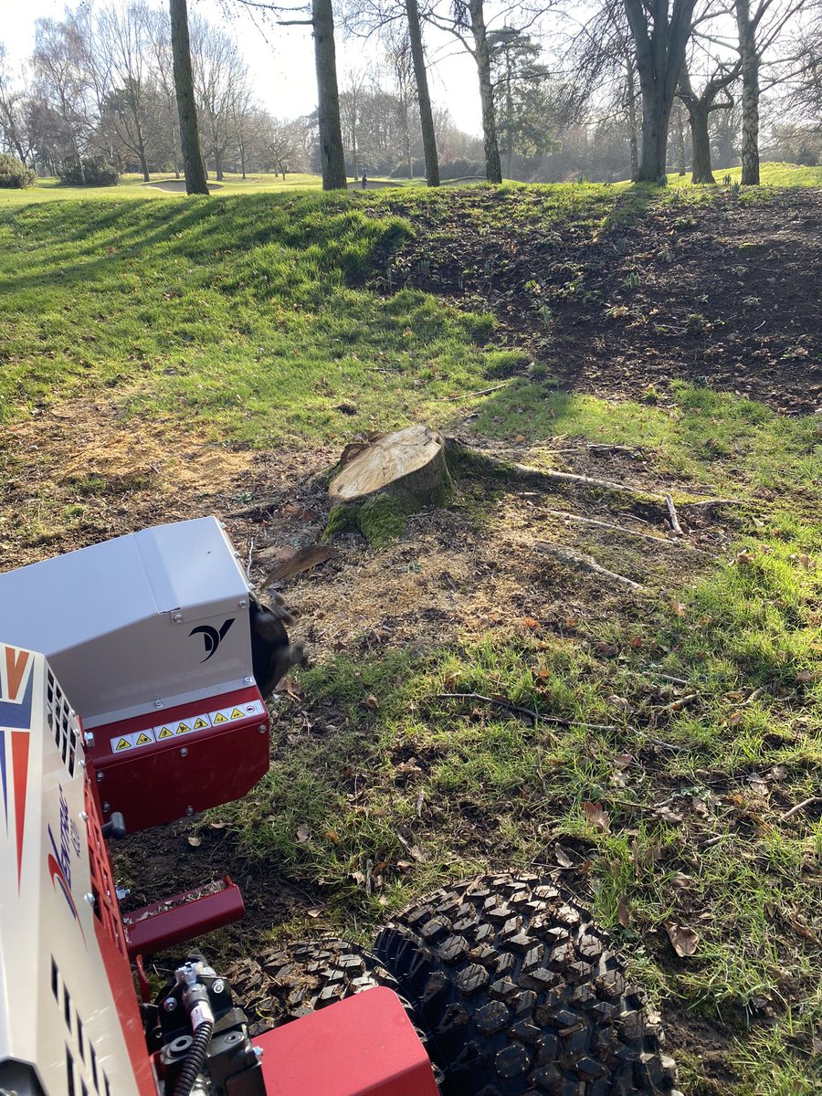 greenkeepersjw's tweet photo. Putting the new ventrac and stump grinder through its paces today. Very impressive @bigmowerman @CoptHeathGC https://t.co/Nvm6sdWHlz