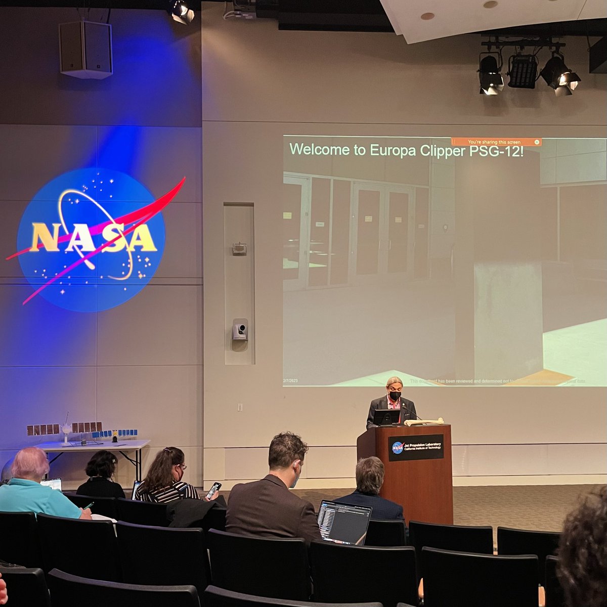 CryoElo's tweet photo. Onboard for a week of meeting with the amazing @EuropaClipper Science Team @NASAJPL! 🛰️ https://t.co/K7fjBK34NW