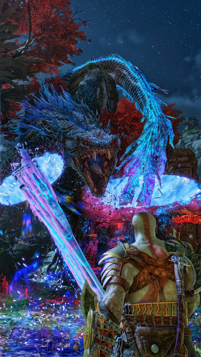 GameonFocus's tweet image. Nidhogg attacking with realm tears 
#GodofWarRagnarok #Godofwar